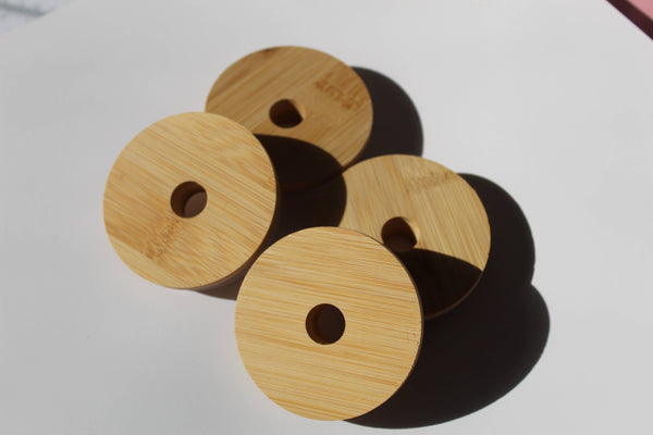 Bamboo Lids For Glass Cups - Buffalo Mercantile