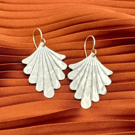 Handmade Flight Earrings Mini: Silver