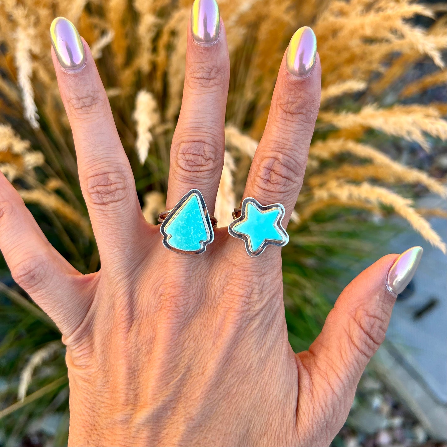 Turquoise Star Ring