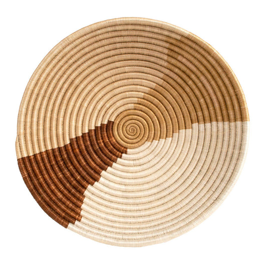 Sand Woven Bowl - 14" Warm