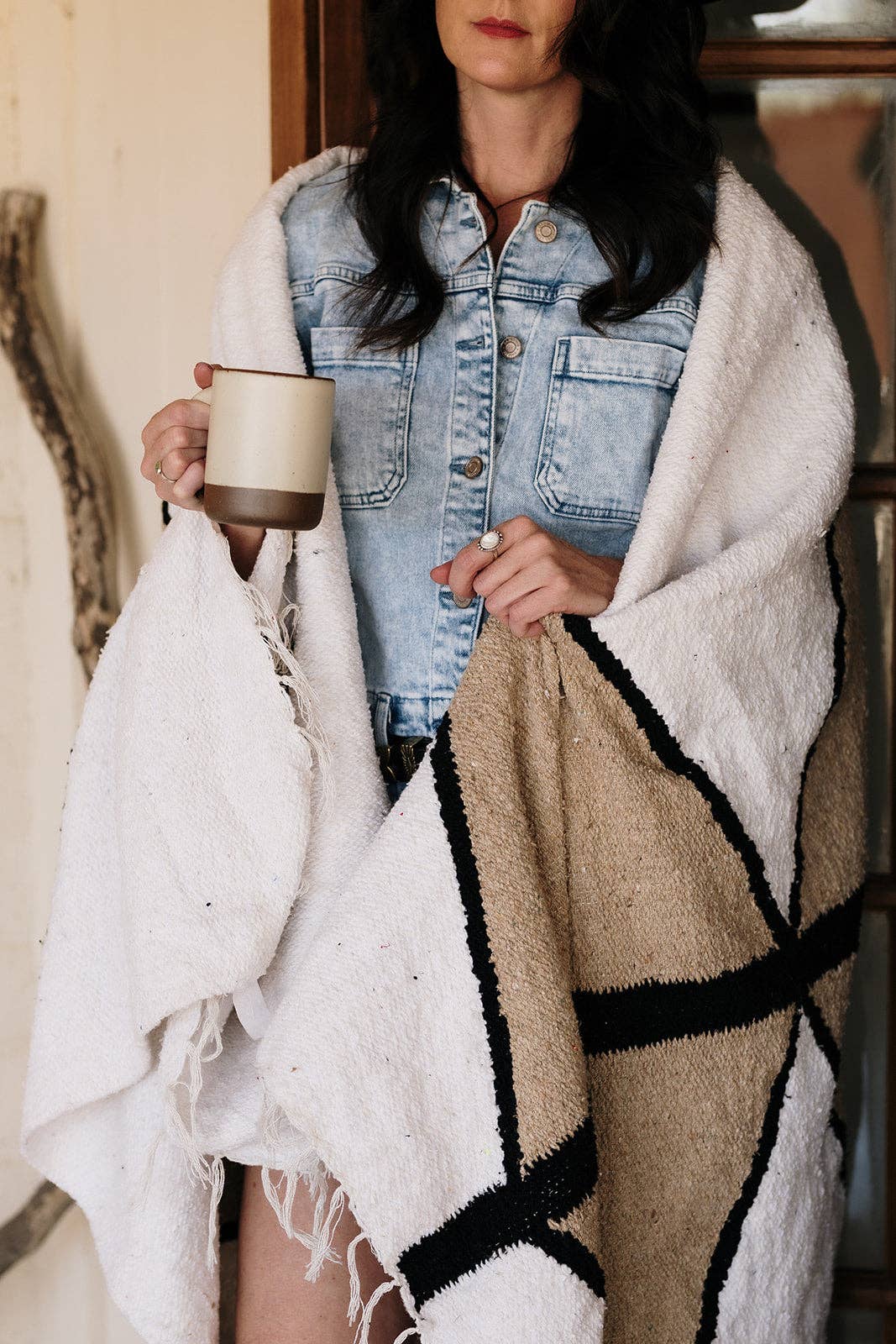 Coffee + Crema Handwoven Blanket