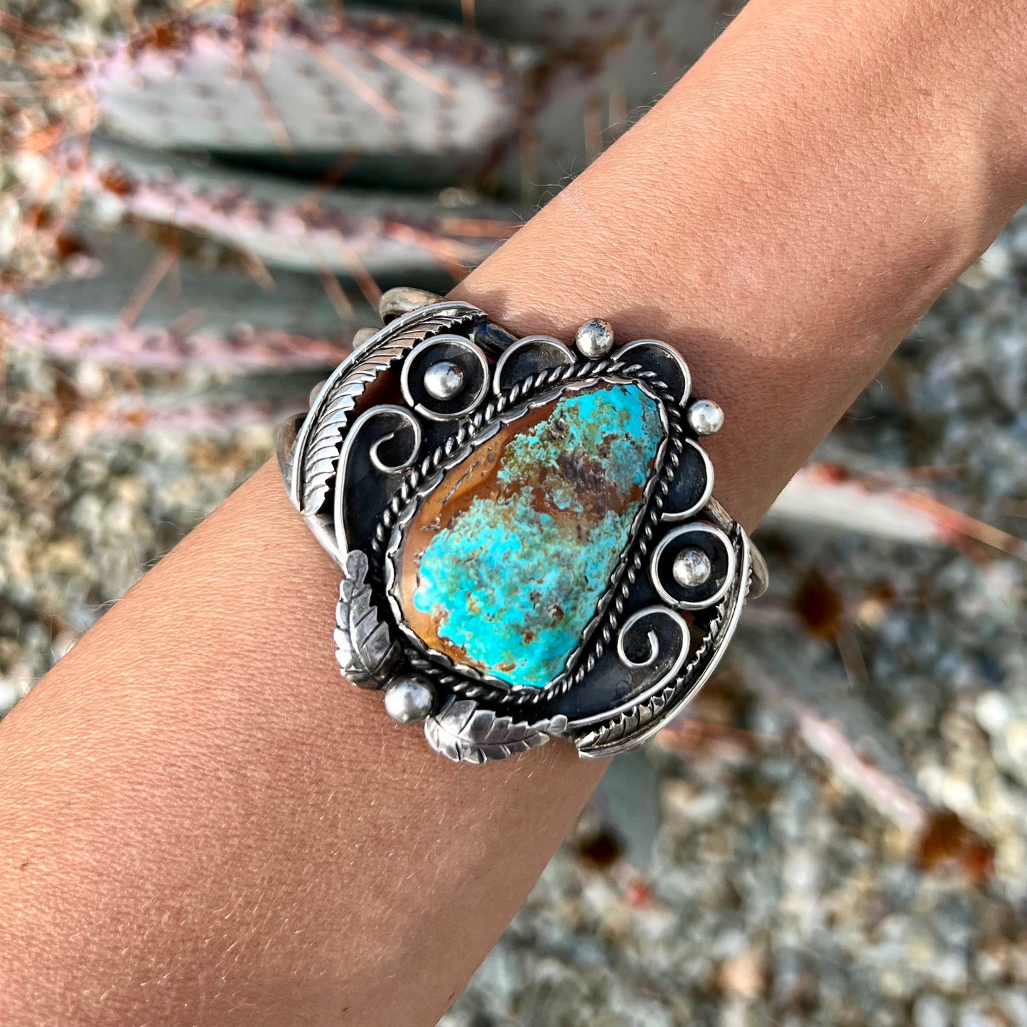 Vintage #8 Turquoise Cuff