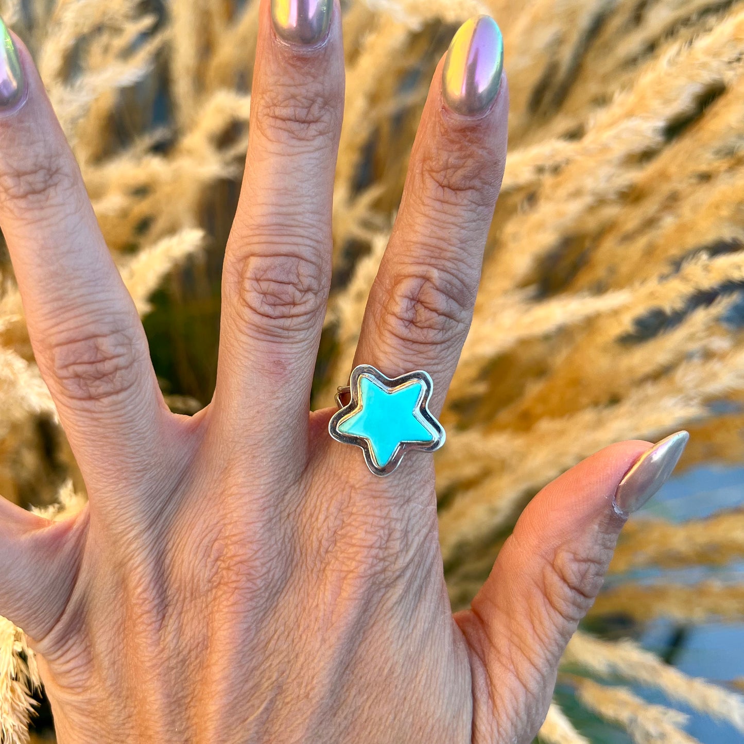 Turquoise Star Ring