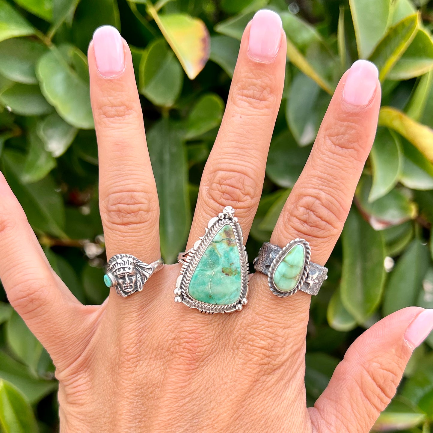 Turquoise Triangle Ring