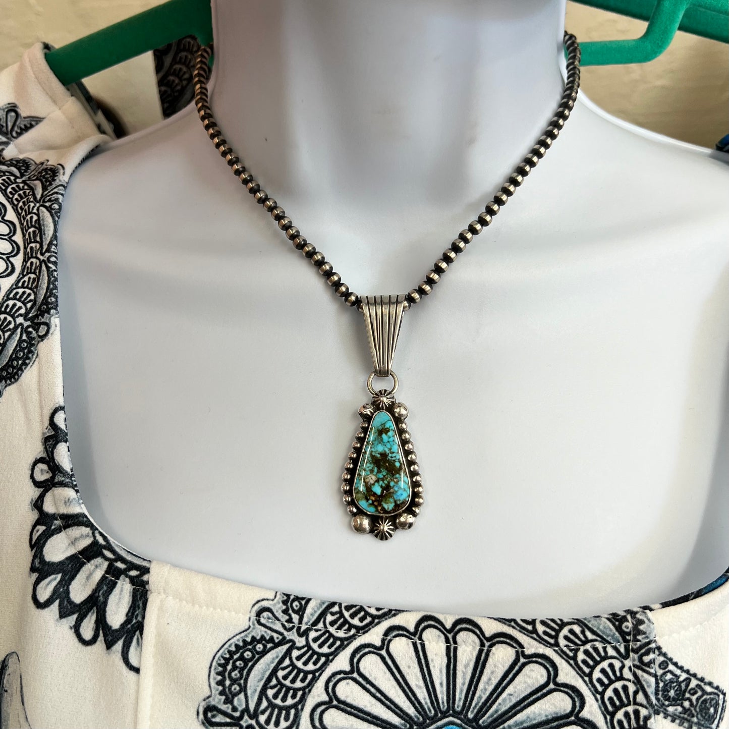 Natural Kingman Turquoise Pendant