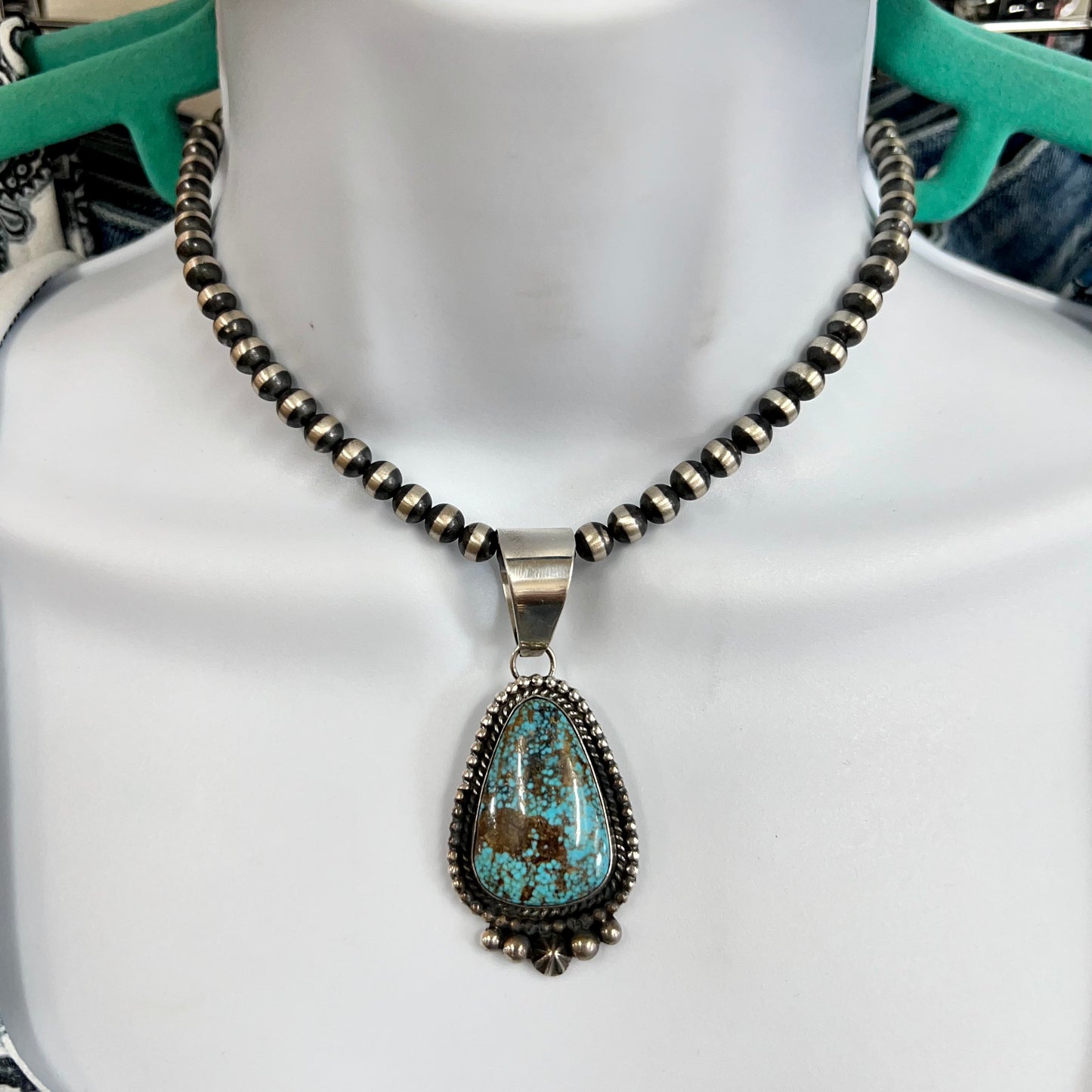 Natural Kingman Turquoise Pendant