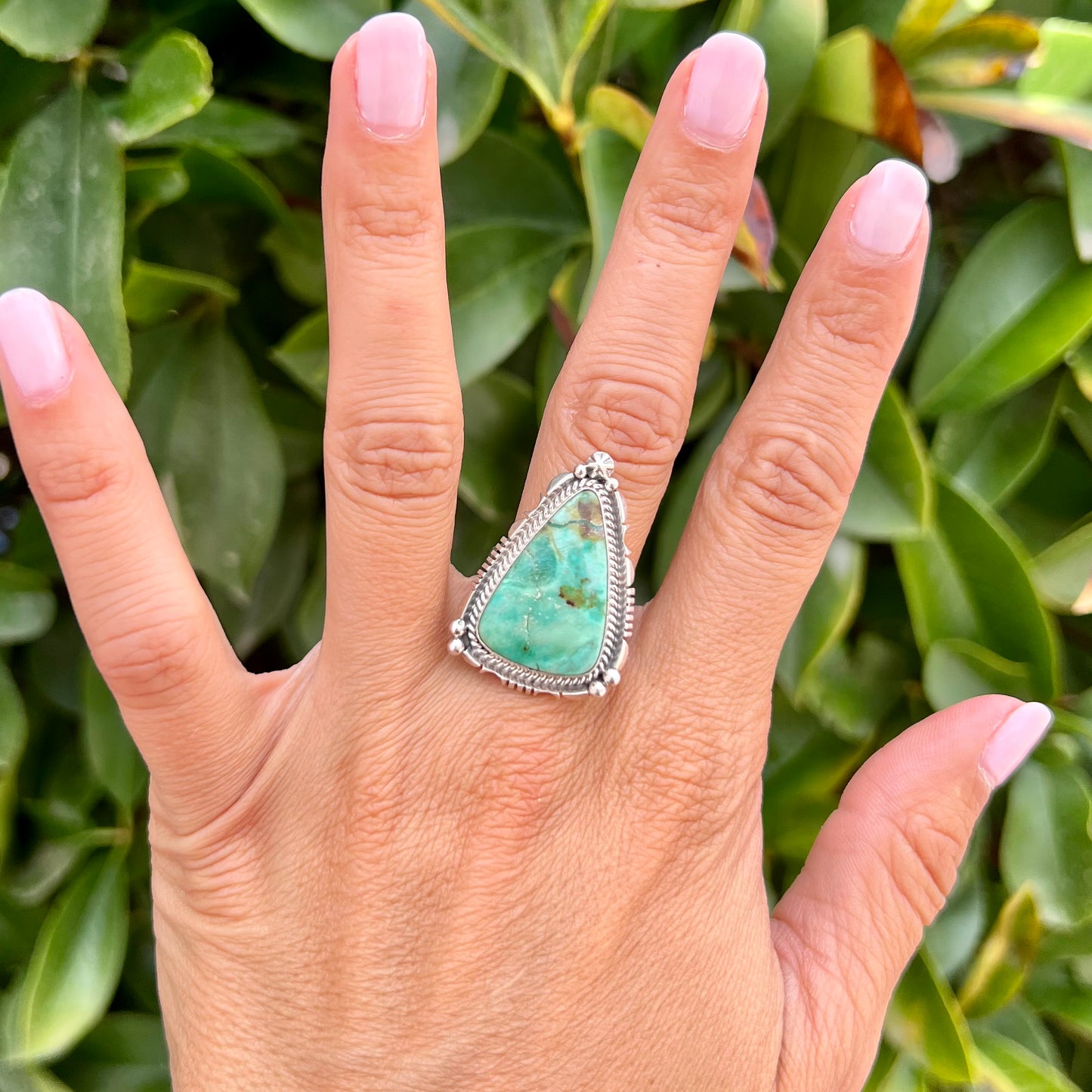 Turquoise Triangle Ring