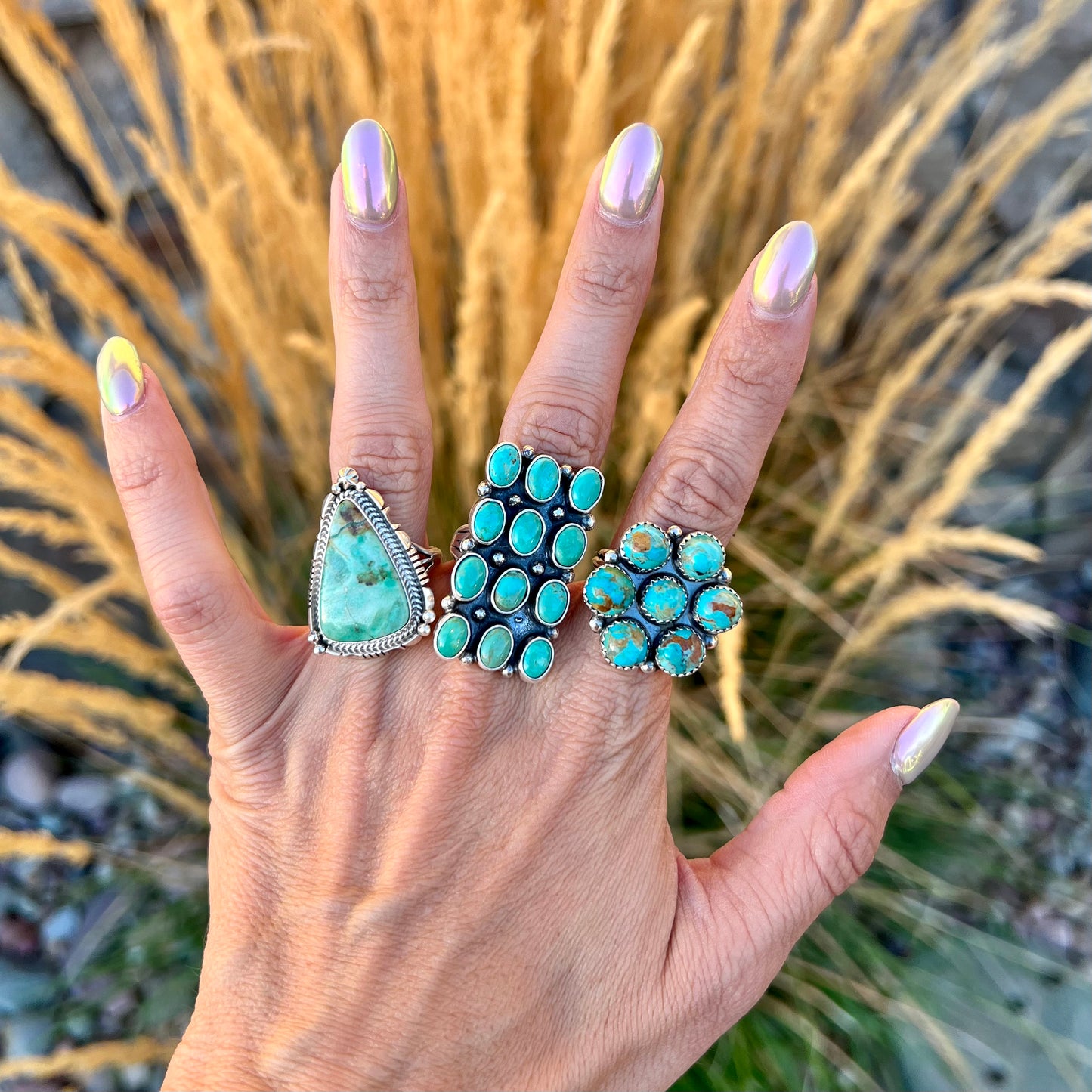 Turquoise Triangle Ring