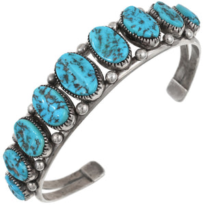 Huge Vintage Turquoise Nugget Cuff!