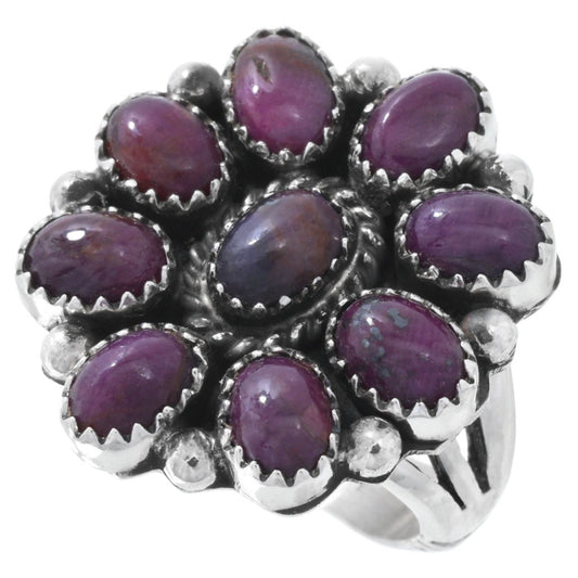 Ruby Navajo Cluster Ring