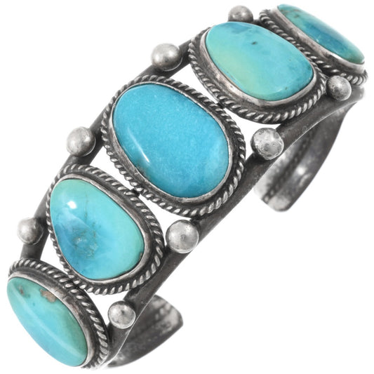 Vintage Navajo Sleeping Beauty Turquoise Cuff