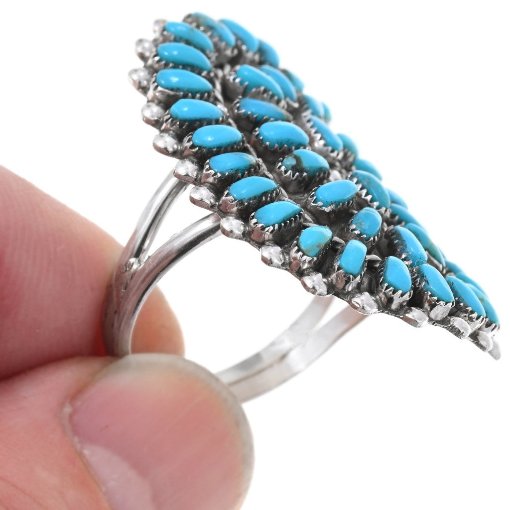 Zuni Petit Point Cluster Ring- size 10