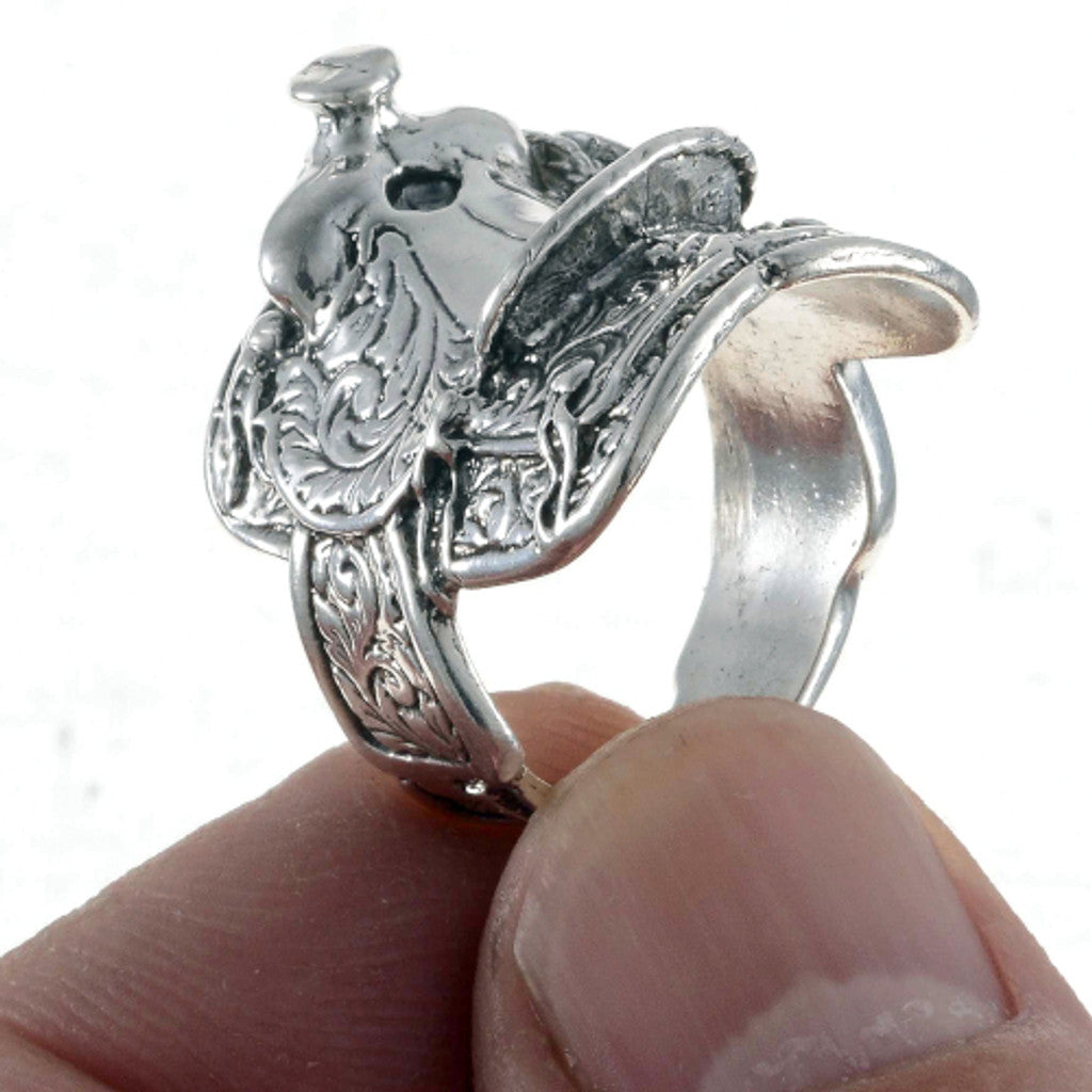 Sterling Silver Saddle Ring