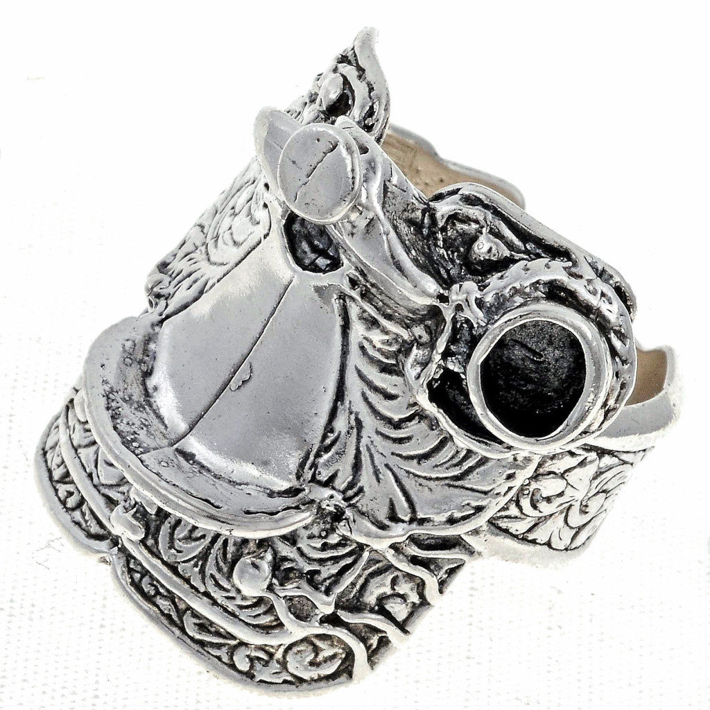 Sterling Silver Saddle Ring