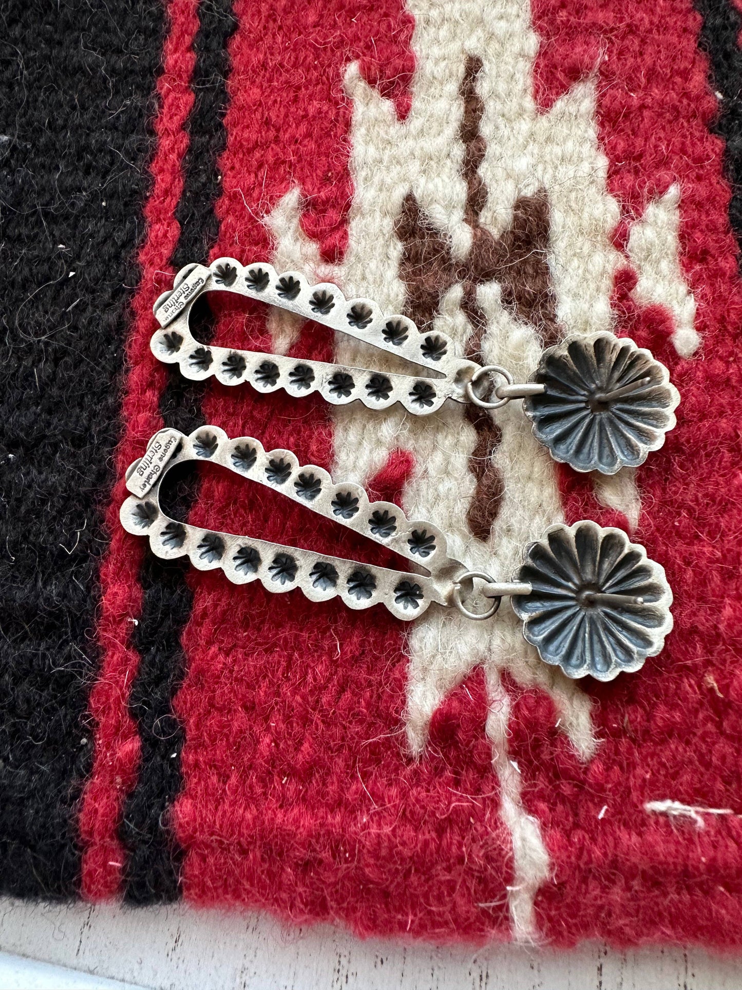 Navajo Sterling Silver Dangle Earrings