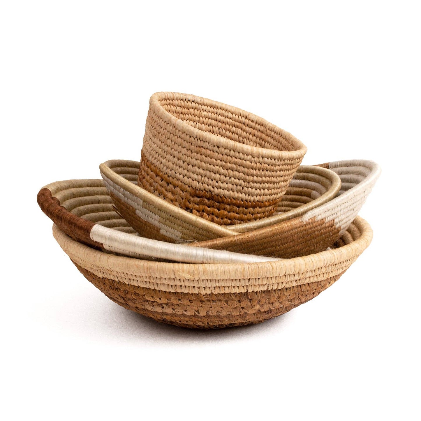 Sand Woven Bowl - 14" Warm