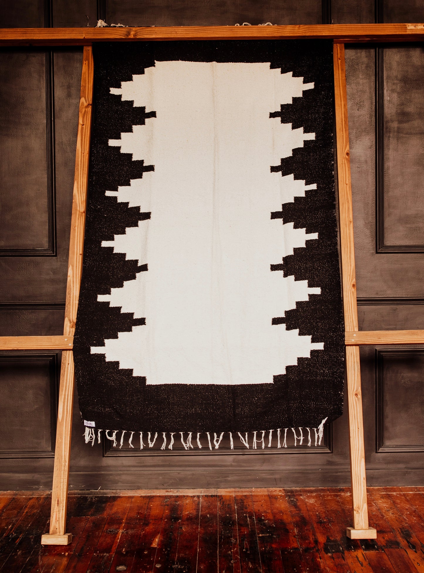 Peyote Tribal Blanket - Black