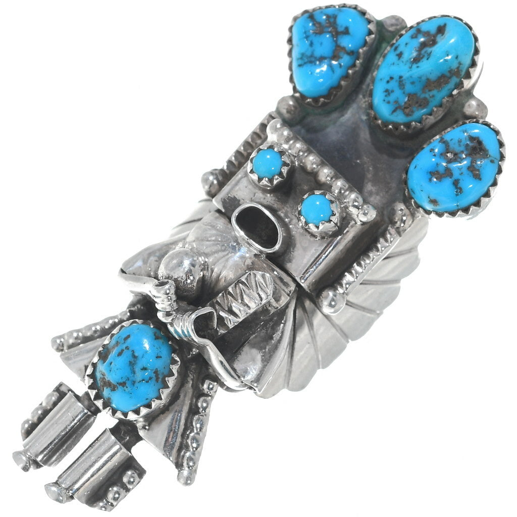 Large Turquoise Kachina Ring